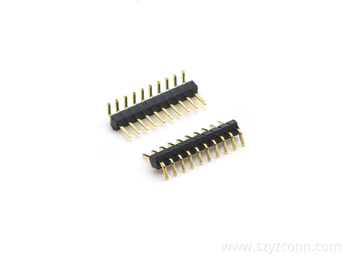 1.0mm Pitch Pin Header Connector Single Row Right Angle H:1.0mm 1*10P 1.0mm Pitch Pin Header Connector Single Row Right Angle H:1.0mm 1*10P